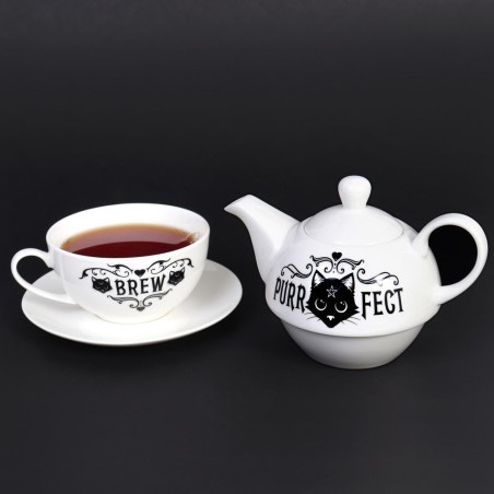 Alchemy© Fine Bone China Tea Set Purrfect Brew (14.5cm) - Image 4