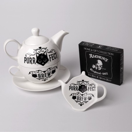 Alchemy© Fine Bone China Tea Set Purrfect Brew (14.5cm) - Image 5