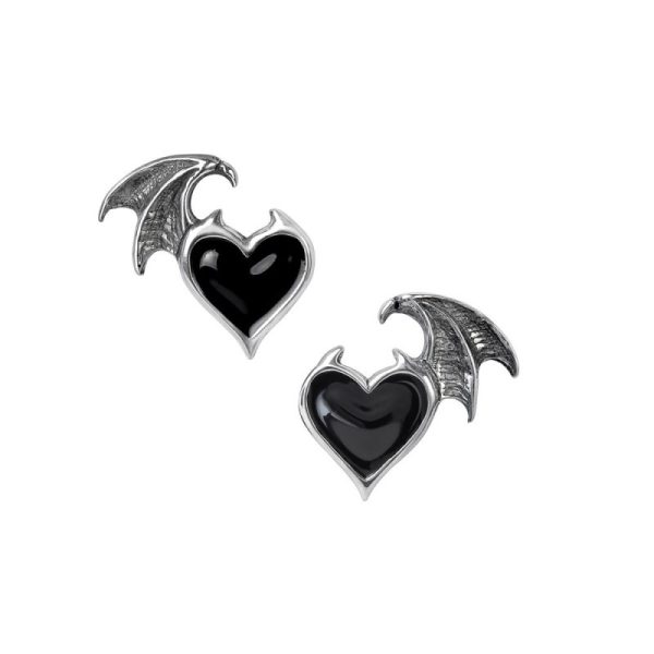 Alchemy© Pewter Earring Black Soul Studs (2cm)
