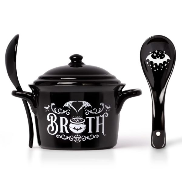 Alchemy© Ceramic Bowl & Spoon Bat Broth (12cm)