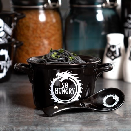 Alchemy© Ceramic Bowl & Spoon So Hungry (12cm) - Image 3