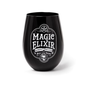 Alchemy© Stemless Glass Magic Elixir Design Drinking Cup (12cm)