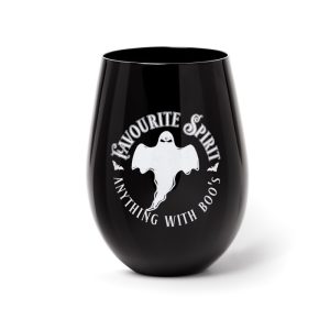 Alchemy© Stemless Glass Favourite Spirit Ghost Design Drinking Cup (12cm)