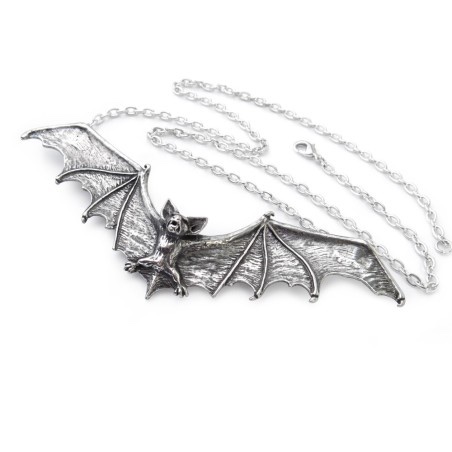 Alchemy© Pewter Necklace Gothic Bat (64cm) - Image 3