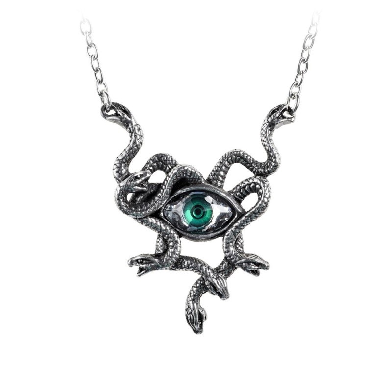 Alchemy© Pewter Necklace Gorgon's Eye Pendant (46cm) - Image 2