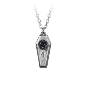 Alchemy© Pewter Pendant RIP Rose (46cm)