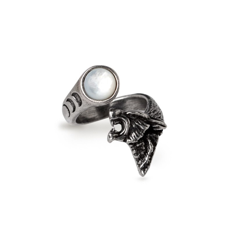 Alchemy© Pewter Ring Howl At The Moon (Pewter)