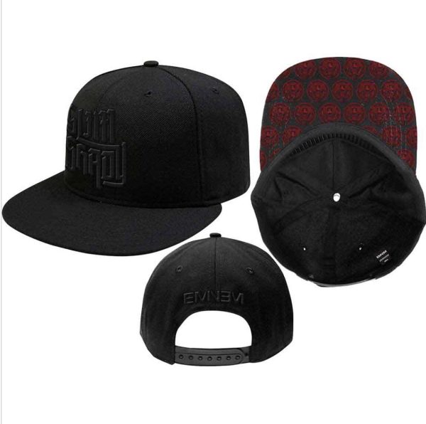 Eminem© “Slim Shady” Official Embroidered Snapback (Unisex) (Black)