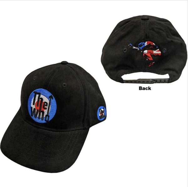 The Who© "Target & Leap" Baseball Cap (Unisex) (Black)