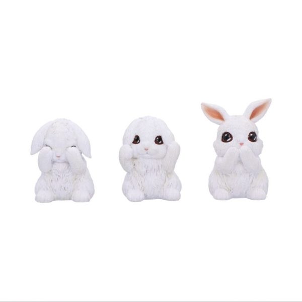 Nemesis Now© Three Wise Bunnies Ornaments (9cm) - Image 4
