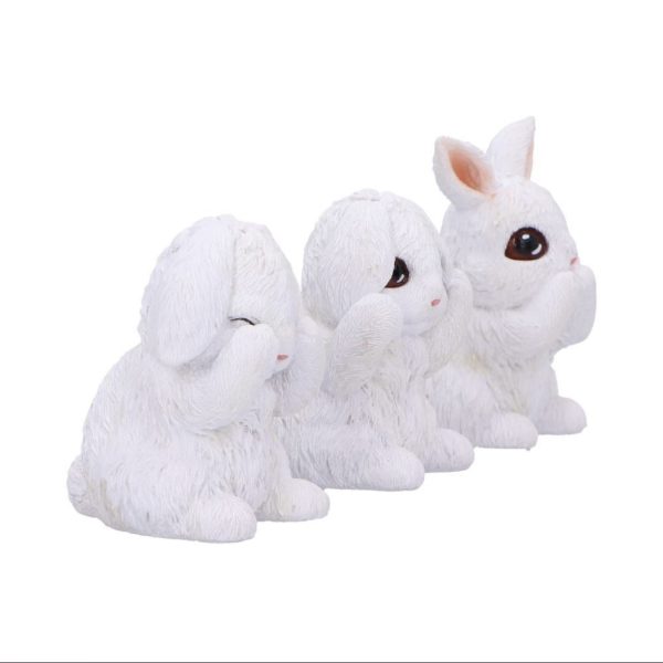 Nemesis Now© Three Wise Bunnies Ornaments (9cm) - Image 5