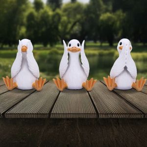 Nemesis Now© Three Wise Goofy Geese Ornaments (8.5cm)