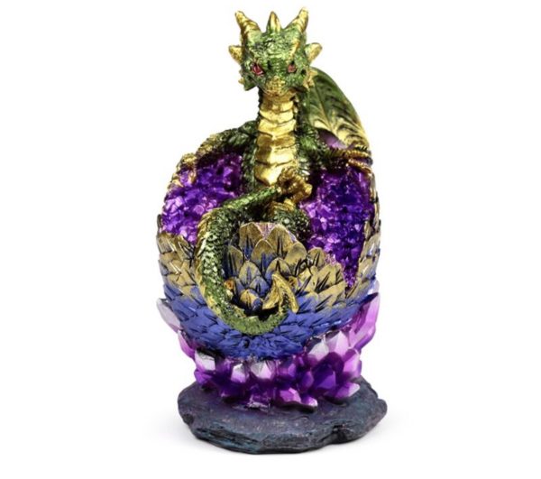 Elements Baby Dragon Hatching Crystal Egg (13.7cm) - Image 2