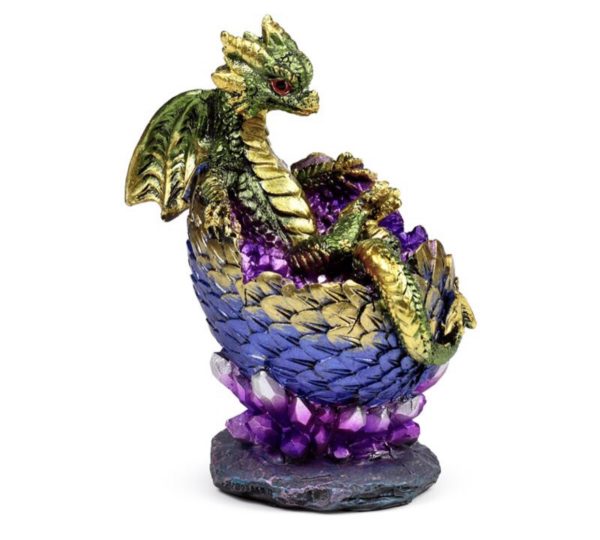 Elements Baby Dragon Hatching Crystal Egg (13.7cm) - Image 3