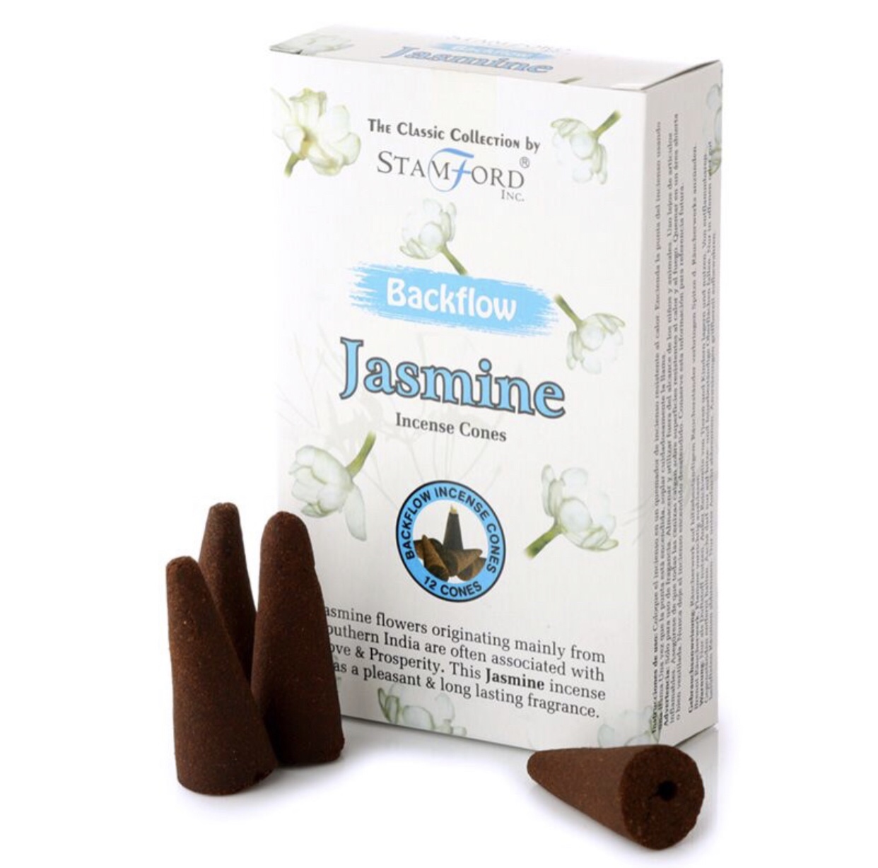 37426 Stamford Backflow Incense Cones Jasmine (12 Cones)