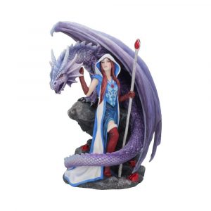 Nemesis Now© Anne Stokes© B4448N9 Dragon Mage Ornament (24cm)