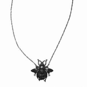 Gothic Moth with Patterns Necklace  (Unisex)