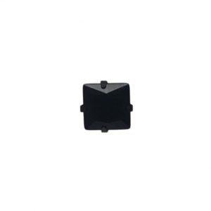 Piercing Square Earring (Unisex) (Single) (Black)