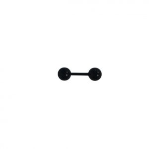 Piercing Straight Septum Earring (Unisex) (Single) (Black)