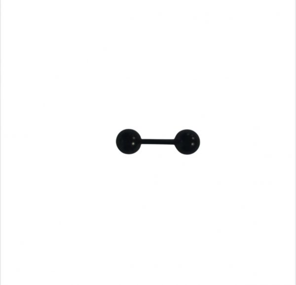 Piercing Straight Septum Earring (Unisex) (Single) (Black)