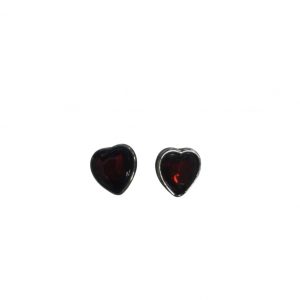 Piercing Love Hearts Earrings (Unisex) (Red)