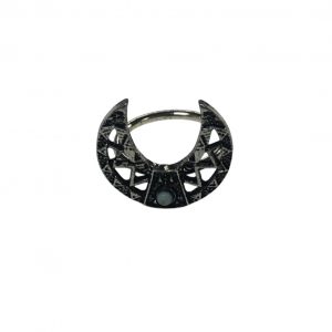 Moon Shape Tribal Turquoise Ring Design