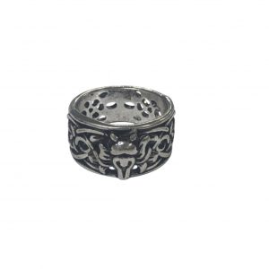 Gothic Design Ring With Fox Cartoon