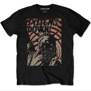 img_3932-2 System Of A Down© “Liberty Bandit” Official Band T-shirt (Unisex) (Black/Red)