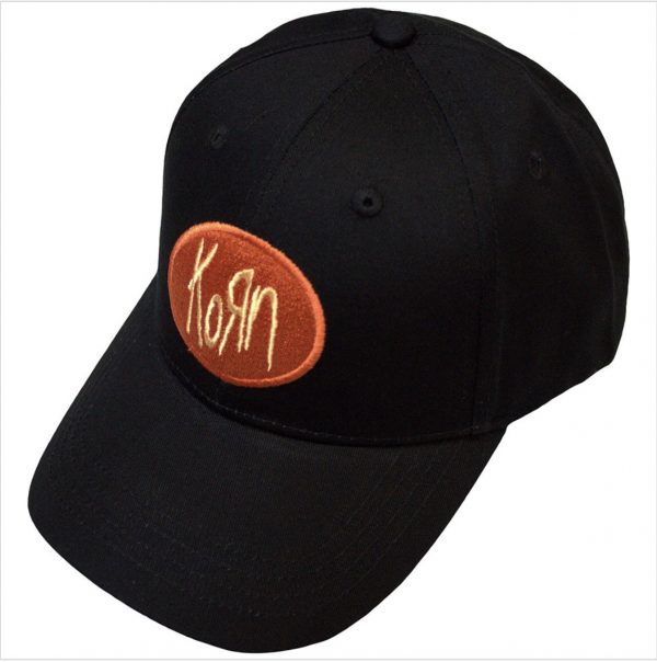 Korn© Oval Logo (Black) Baseball Cap (Unisex) - Image 2