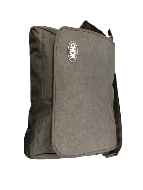 Grey Messenger Backpack - Image 2