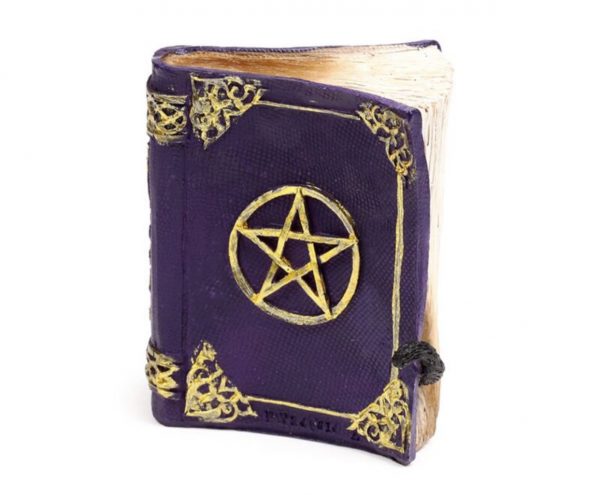 Witches Black Cat Mischievous Spell Book Ornament (9cm) - Image 3