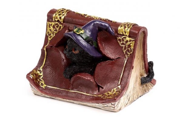 Witches Black Cat Mischievous Spell Book Ornament (9cm) - Image 5