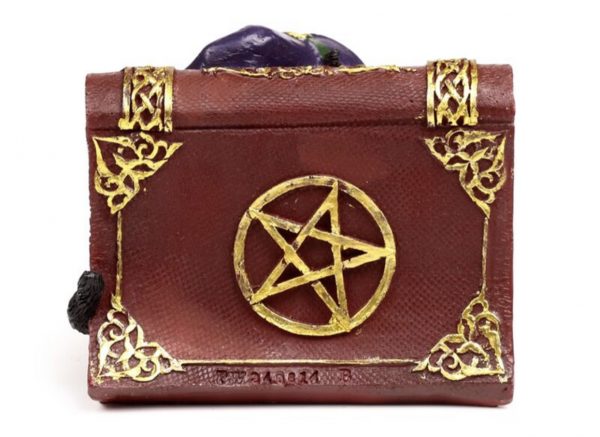 Witches Black Cat Mischievous Spell Book Ornament (9cm) - Image 4