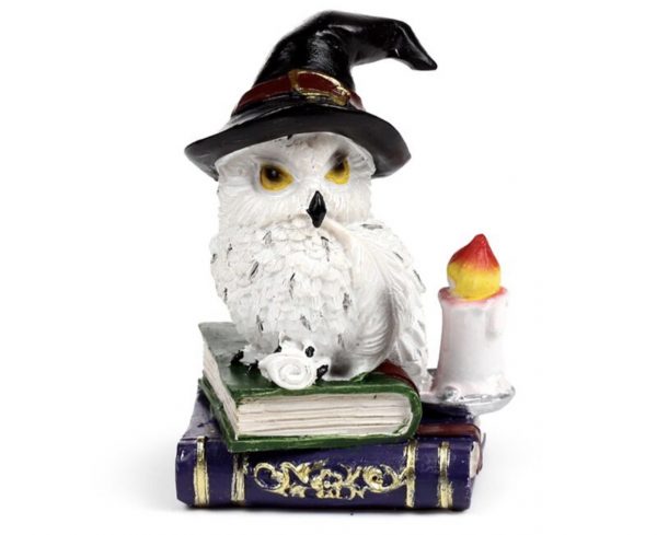 Wise Old Magical Owl On Spell Books (10cm) - Image 2