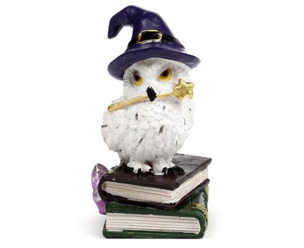 Wise Old Magical Owl On Spell Books (10cm) - Image 3