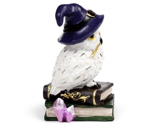 Wise Old Magical Owl On Spell Books (10cm) - Image 7