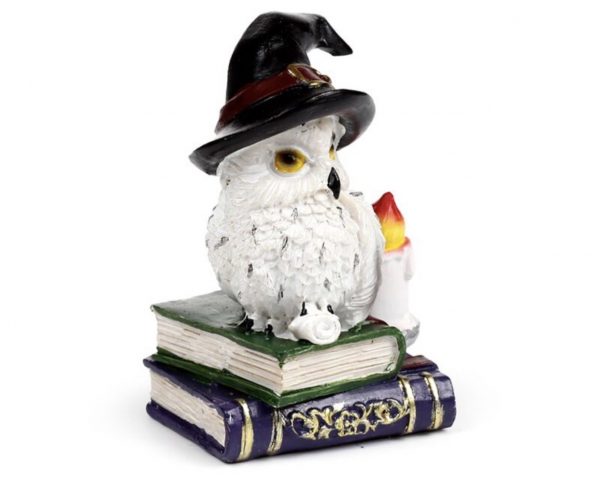 Wise Old Magical Owl On Spell Books (10cm) - Image 6