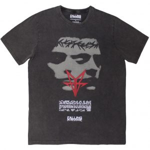 img_4952 Falling In Reverse© Blur Stone Wash Band T-shirt (Unisex)