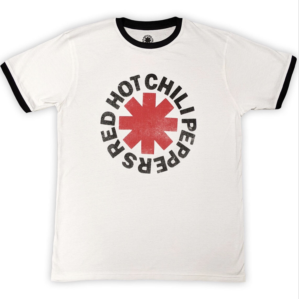 Red Hot Chili Peppers© Ringer T-Shirt (Unisex) (White)