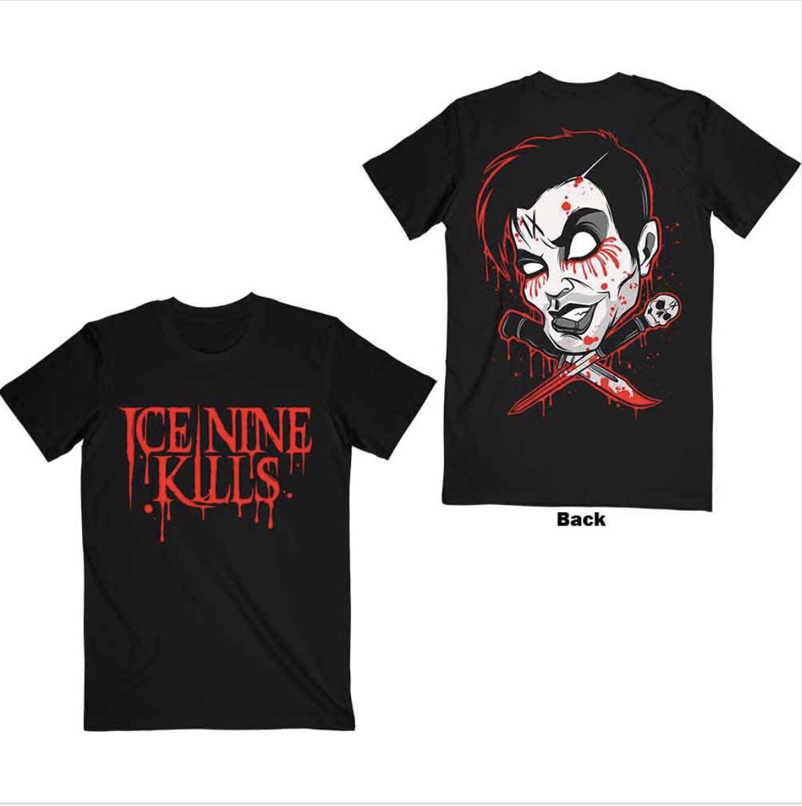 Ice Nine Kills© Official Band T-shirt (Unisex) (Black/Red)