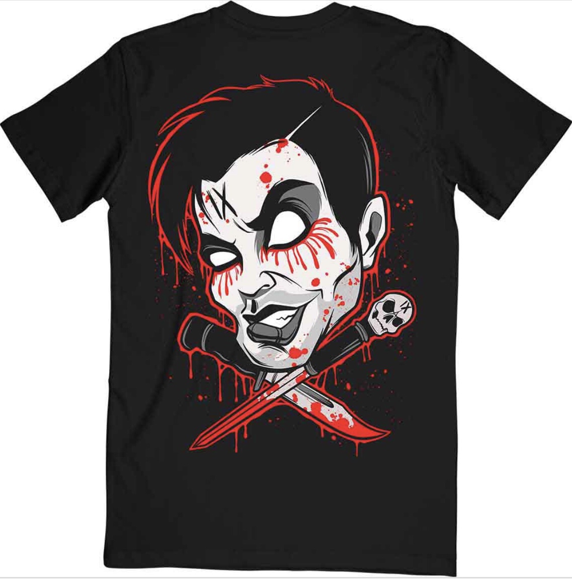 Ice Nine Kills© Official Band T-shirt (Unisex) (Black/Red) - Image 2