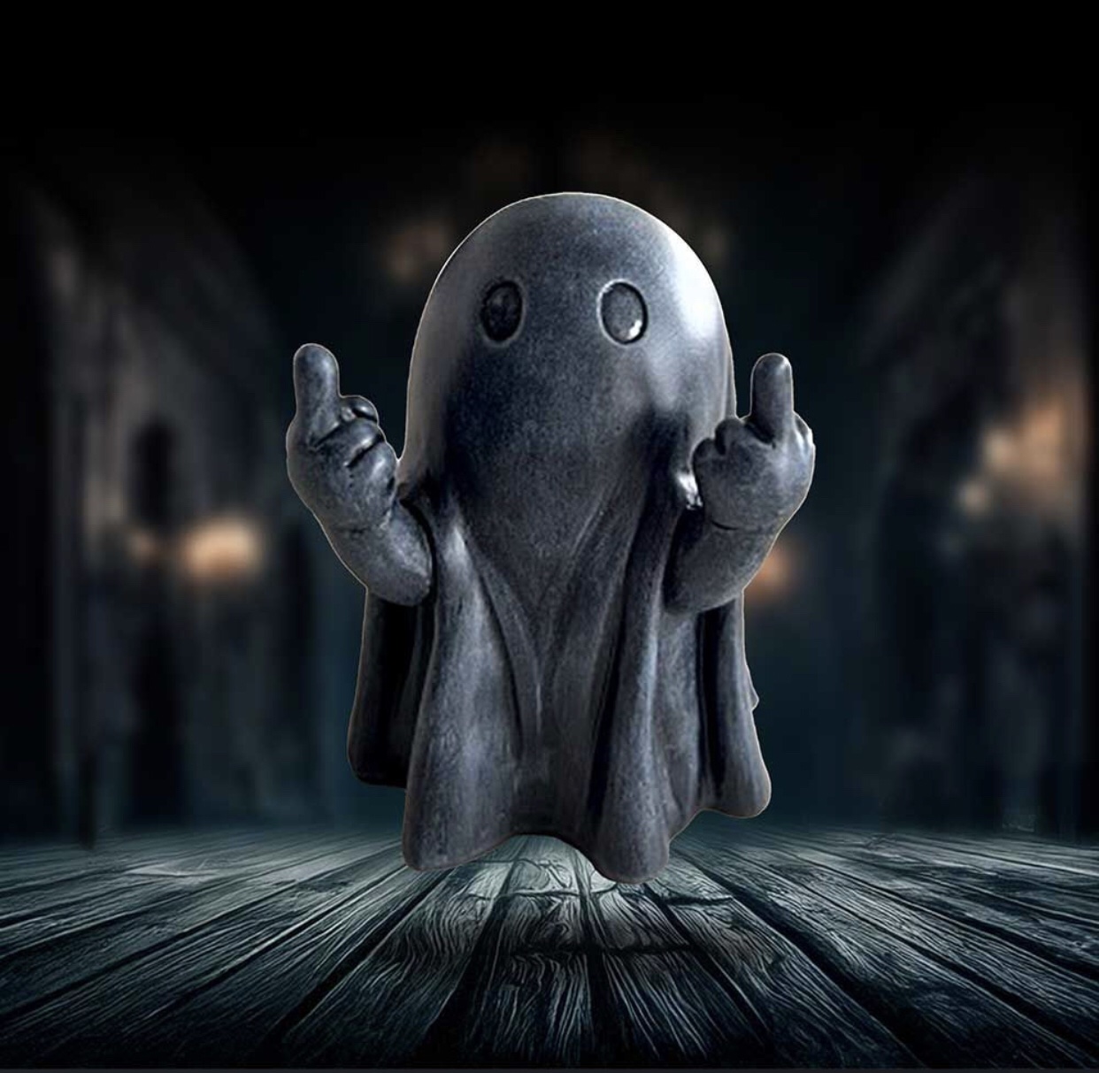 Nemesis Now© Phantom Flip (Black) Ornament (12.5cm)