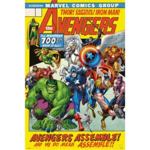 Marvel© 100th Issue Avengers Assemble (61x 91.5cm)