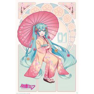 img_7607 Hatsune Miku© Sakura Kimono (61x91.5cm) Maxi Poster