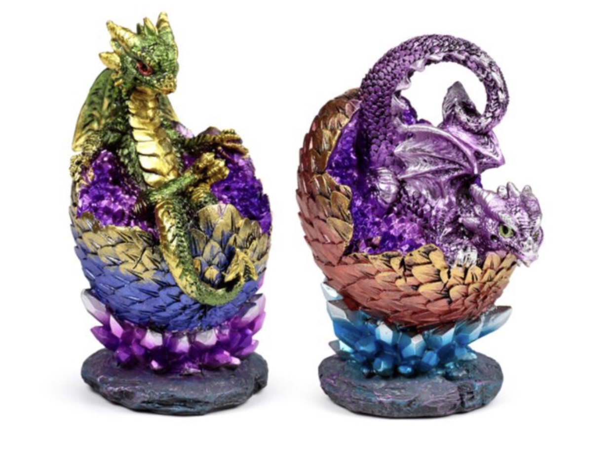 Elements Baby Dragon Hatching Crystal Egg (13.5cm)