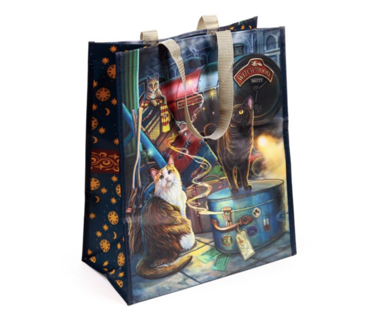 Lisa Parker© Witchwood Express Cat Reusable Shopping Bag (40cm) - Image 4