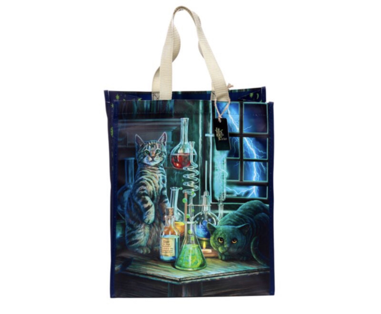 Lisa Parker© Jekyll and Hyde Cats Reusable Shopping Bag (40cm) - Image 3