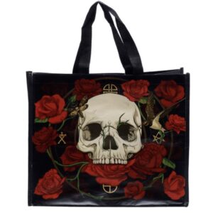 Skulls & Roses RPET Reusable Shopping Bag (33cm)