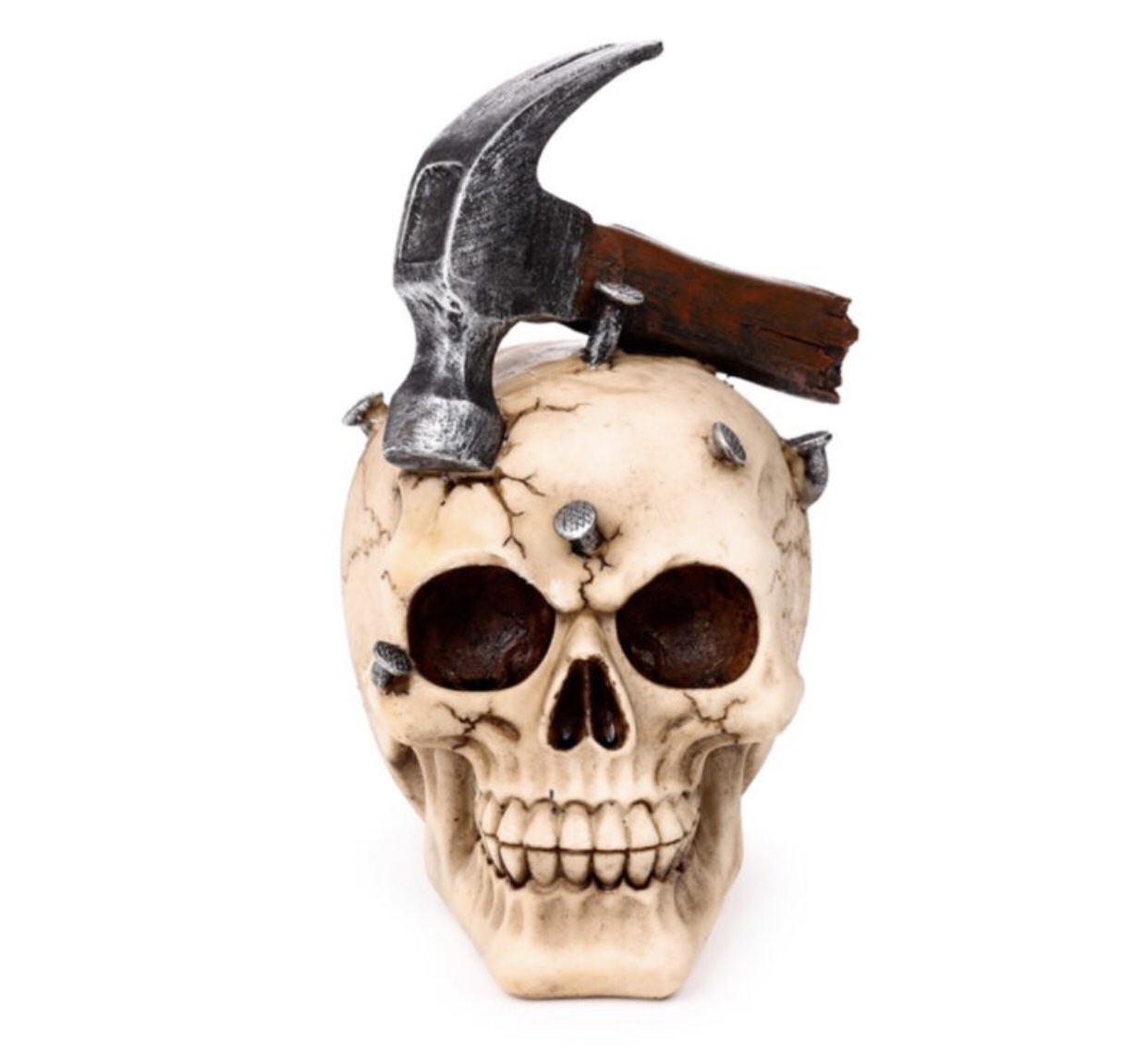 Skull with Hammer & Nails Ornament (18cm) - Image 15