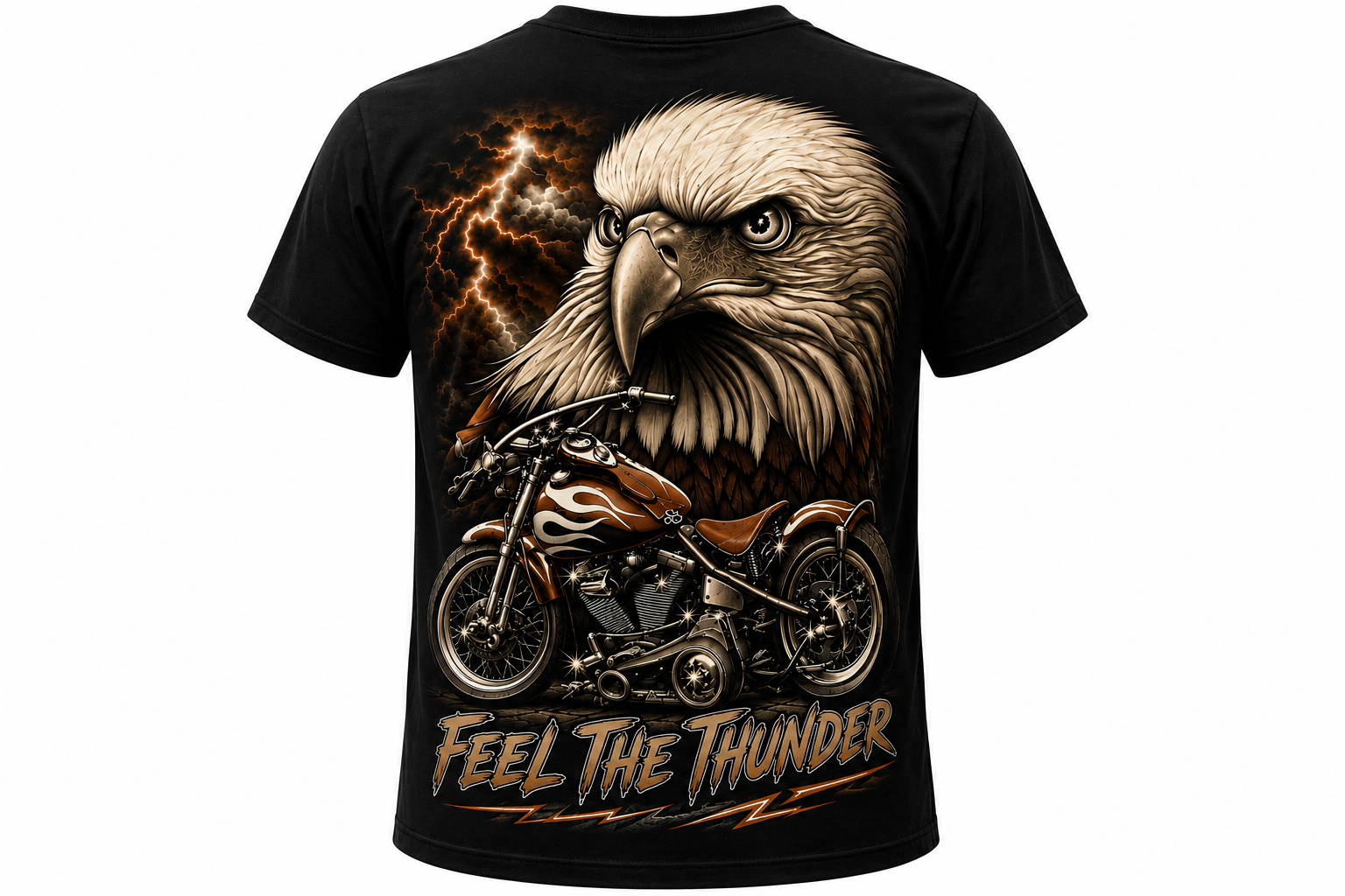 SACRED GOTHIC Biker Eagle T-shirt (Unisex) - Image 3